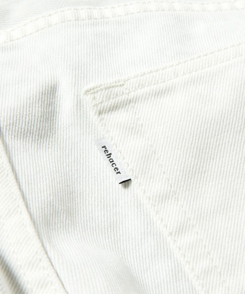 rehacer(レアセル)の「Loose Piping White Denim (デニムパンツ・メンズ・ホワイト・MEDIUM/SMALL/LARGE)」の5枚目の写真