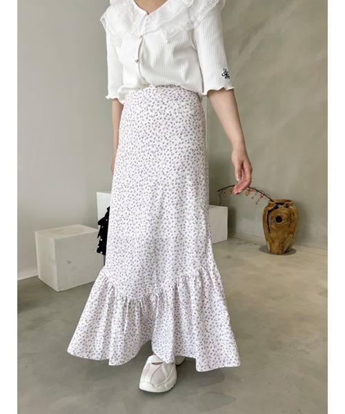 フラワーパターンスカート【低身長~高身長】（スカート）｜jumelle（ジュメロ）