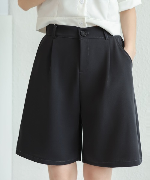 MAISON DE THERESE（メゾン ド テレーズ）の「薄手のシフォンハイウエストショットワイドパンツ（その他パンツ・レディース・モカ/ホワイト/ブラック/グレー・S/M/L）」の4枚目の写真