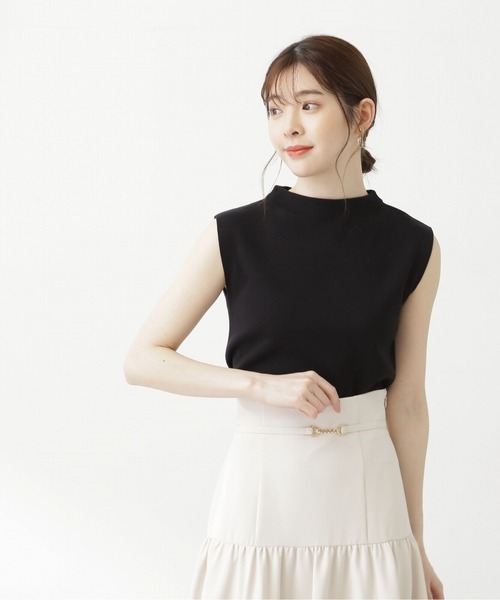 PROPORTION BODY DRESSING(プロポーションボディドレッシング)の「ノースリーブバックボタンニット / 1213270501(ニット/セーター・レディース・レッド/ベージュ/ホワイト/ブラック・FREE)」の1枚目の写真