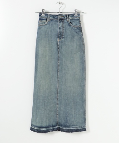 GANNI Tint Edge Denim Maxi Skirt（スカート）｜GANNI（ガニー）の 