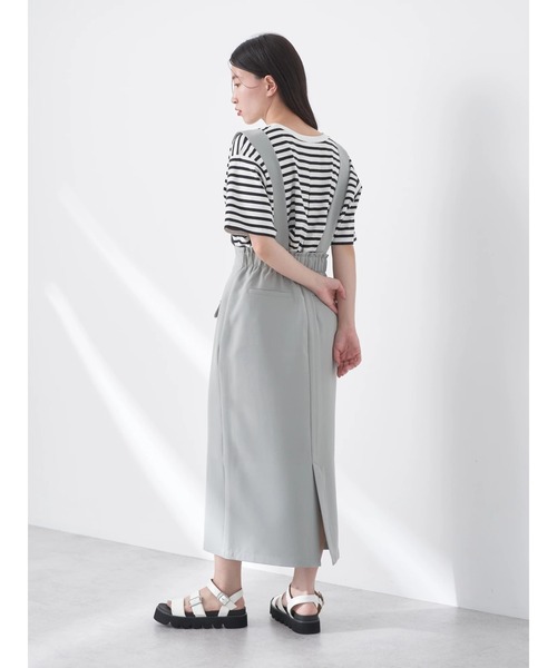 earth music&ecology（アースミュージックアンドエコロジー）の「サス付きナロースカート（スカート・レディース・アイボリー/ブラック/グレー・M/S）」の11枚目の写真