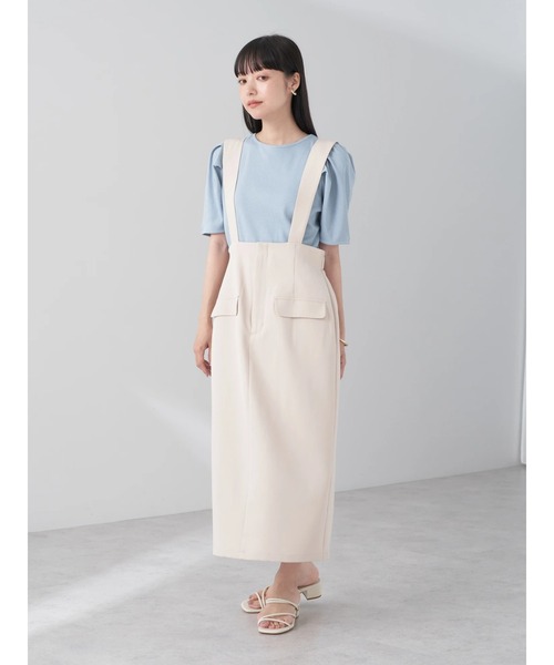 earth music&ecology（アースミュージックアンドエコロジー）の「サス付きナロースカート（スカート・レディース・アイボリー/ブラック/グレー・M/S）」の14枚目の写真