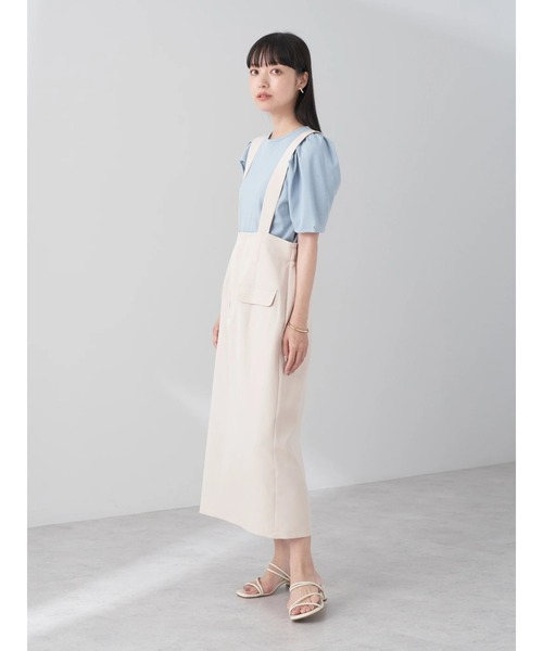 earth music&ecology（アースミュージックアンドエコロジー）の「サス付きナロースカート（スカート・レディース・アイボリー/ブラック/グレー・M/S）」の15枚目の写真