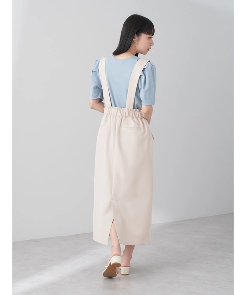 earth music&ecology（アースミュージックアンドエコロジー）の「サス付きナロースカート（スカート・レディース・アイボリー/ブラック/グレー・M/S）」の17枚目の写真