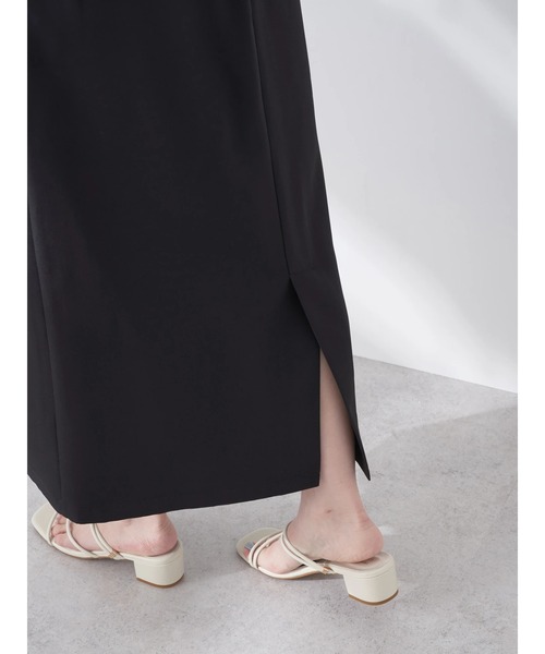 earth music&ecology（アースミュージックアンドエコロジー）の「サス付きナロースカート（スカート・レディース・アイボリー/ブラック/グレー・M/S）」の21枚目の写真