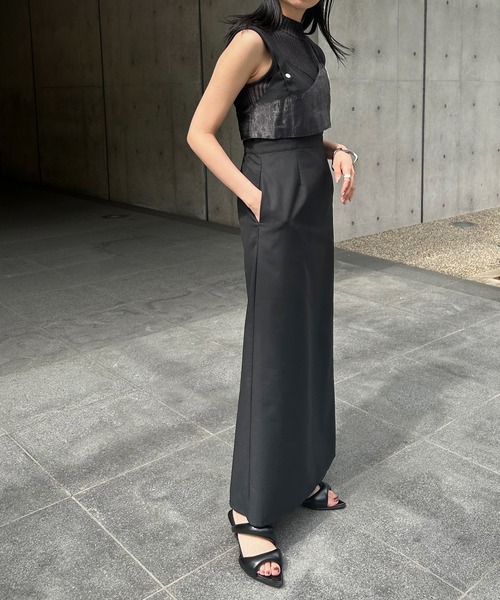 &g'aime（アンジェム）の「【&g'aime】シアー切替ワンピース（ワンピース・レディース・ブラウン/ブラック・FREE）」の6枚目の写真