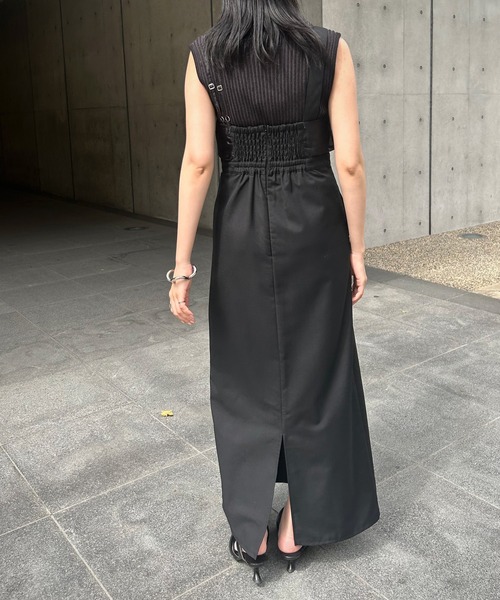 &g'aime（アンジェム）の「【&g'aime】シアー切替ワンピース（ワンピース・レディース・ブラウン/ブラック・FREE）」の8枚目の写真