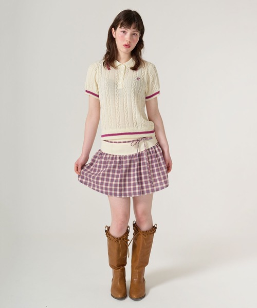 サマー ポロニット TINA：JOJUN（ニット/セーター）｜TINA：JOJUN