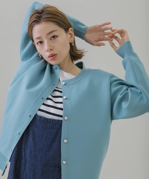 新品未使用☆かぐれ　ペルーヘリンボンカーディガン URBAN RESEARCH Sonny Label カーディガン 「接触冷感」ミディ丈