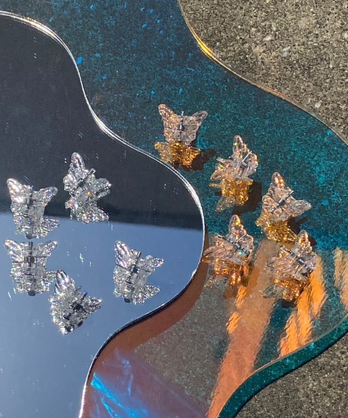 WEGO（ウィゴー）の「WEGO/【10点セット】ラメバタフライクリップ（バレッタ/ヘアクリップ・レディース・その他1/その他2/ブラック系その他・FREE）」の11枚目の写真