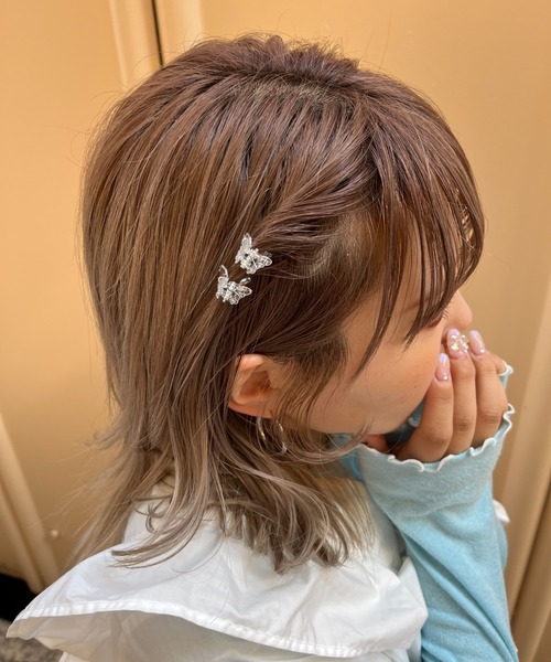 WEGO（ウィゴー）の「WEGO/【10点セット】ラメバタフライクリップ（バレッタ/ヘアクリップ・レディース・その他1/その他2/ブラック系その他・FREE）」の7枚目の写真