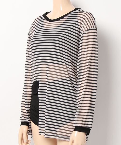 Dita(ディータ)の「メッシュトップス付きビキニ3点セット 水着(水着・レディース・ブラック・M/L)」の2枚目の写真