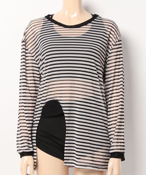 Dita(ディータ)の「メッシュトップス付きビキニ3点セット 水着(水着・レディース・ブラック・M/L)」の10枚目の写真