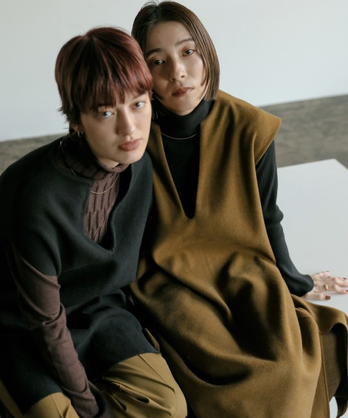 キーネックニットセットアップ（セットアップ）｜select MOCA