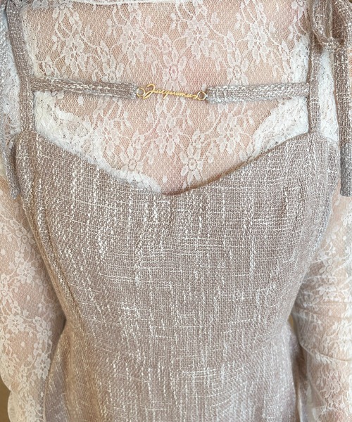 チャーム+ツイードキャミワンピース【ZOZOTOWN限定アイテム