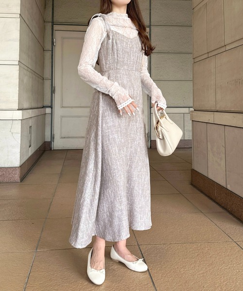 チャーム+ツイードキャミワンピース【ZOZOTOWN限定アイテム