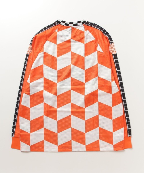 DEUS EX MACHINA(デウスエクスマキナ)の「SIDETRACK MOTO JERSEY オーバーサイズフィット 長袖モトクロスジャージ メッシュ素材(Tシャツ/カットソー・メンズ・オフホワイト/オレンジ系その他・MEDIUM/LARGE/X-LARGE/SMALL)」の5枚目の写真
