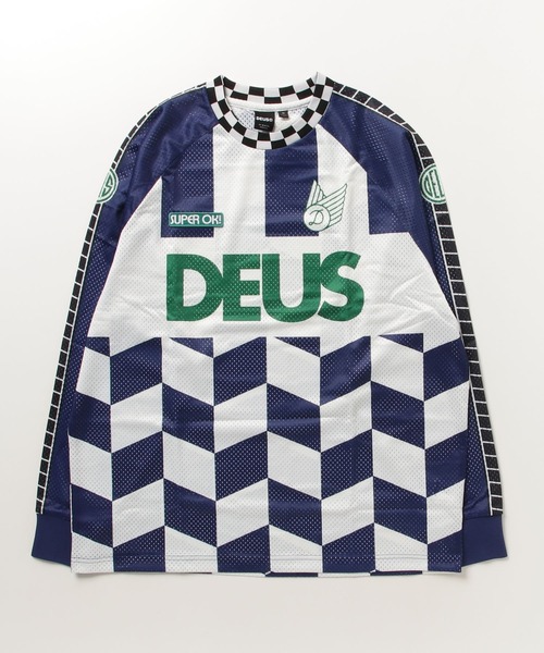 DEUS EX MACHINA(デウスエクスマキナ)の「SIDETRACK MOTO JERSEY オーバーサイズフィット 長袖モトクロスジャージ メッシュ素材(Tシャツ/カットソー・メンズ・オフホワイト/オレンジ系その他・MEDIUM/LARGE/X-LARGE/SMALL)」の3枚目の写真