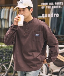 THE CRAFT CREW PRODUCTS | ヘビーウェイトファンクショナルファブリック ビッグシルエット ヘンリーネックポケット長袖Tシャツ / 抗菌・防臭【THE CRAFT CREW PRODUCTS】(Tシャツ/カットソー)