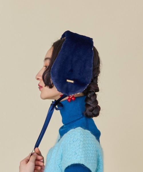 kaorinomori（カオリノモリ）の「kaorinomori ソポマフ（イヤーマフ・レディース・ネイビー・FREE）」の5枚目の写真