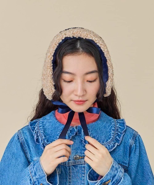 kaorinomori（カオリノモリ）の「kaorinomori ソポマフ（イヤーマフ・レディース・ネイビー・FREE）」の9枚目の写真