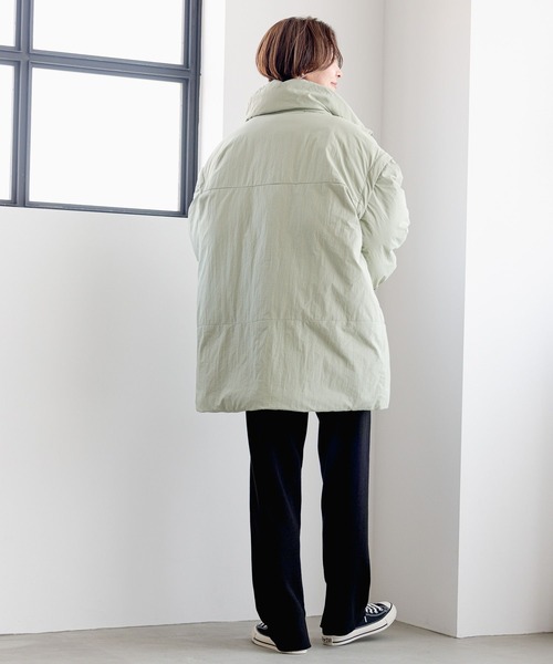 LEPSIM（レプシィム）の「14ゲージ総針ストレートパンツ　184034（その他パンツ・レディース・グレイッシュベージュ/チャコールグレー/ブラック・FREE）」の7枚目の写真