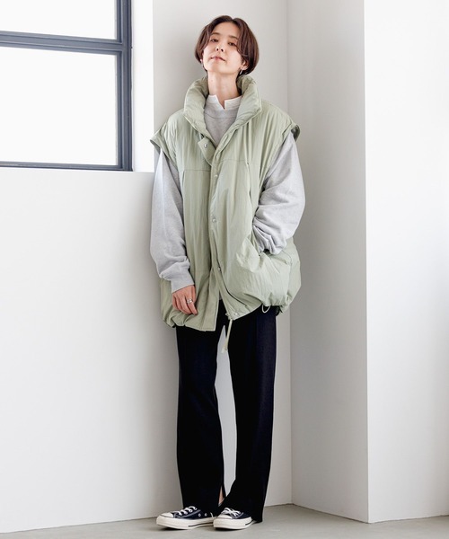 LEPSIM（レプシィム）の「14ゲージ総針ストレートパンツ　184034（その他パンツ・レディース・グレイッシュベージュ/チャコールグレー/ブラック・FREE）」の8枚目の写真