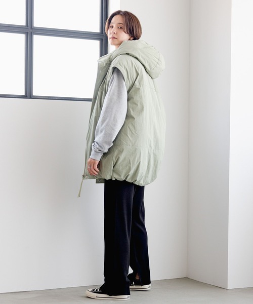 LEPSIM（レプシィム）の「14ゲージ総針ストレートパンツ　184034（その他パンツ・レディース・グレイッシュベージュ/チャコールグレー/ブラック・FREE）」の10枚目の写真