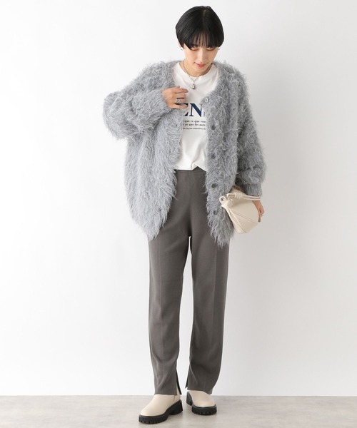 LEPSIM（レプシィム）の「14ゲージ総針ストレートパンツ　184034（その他パンツ・レディース・グレイッシュベージュ/チャコールグレー/ブラック・FREE）」の15枚目の写真