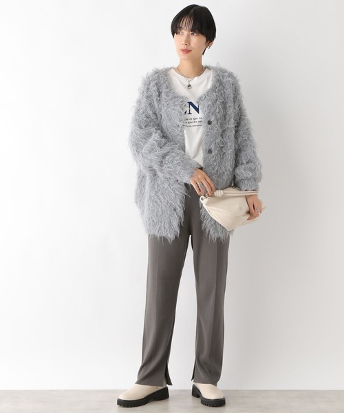 LEPSIM（レプシィム）の「14ゲージ総針ストレートパンツ　184034（その他パンツ・レディース・グレイッシュベージュ/チャコールグレー/ブラック・FREE）」の17枚目の写真