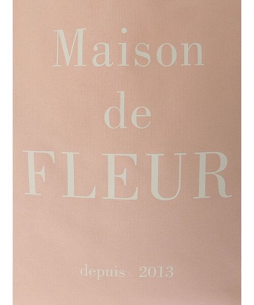 Maison de FLEUR（メゾンドフルール）の「ブランドロゴプリントスクエアトートSバッグ（トートバッグ・レディース・アイボリー/ブラック/ピンク・FREE）」の21枚目の写真