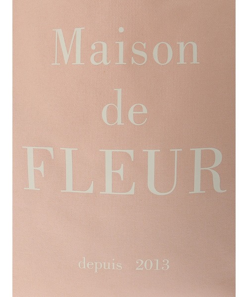 Maison de FLEUR（メゾンドフルール）の「ブランドロゴプリントスクエアトートSバッグ（トートバッグ・レディース・アイボリー/ブラック/ピンク・FREE）」の8枚目の写真