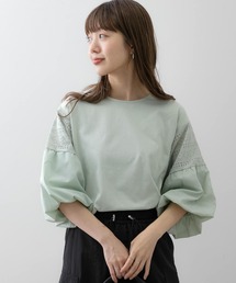 URBAN RESEARCH Sonny Label | レース切り替えバルーンスリーブプルオーバー(Tシャツ/カットソー)