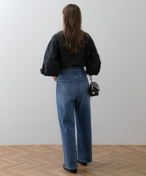 URBAN RESEARCH Sonny Label（アーバンリサーチサニーレーベル）の「レース切り替えバルーンスリーブプルオーバー（Tシャツ/カットソー・レディース・オフホワイト/ミント/ブラック・FREE）」の4枚目の写真