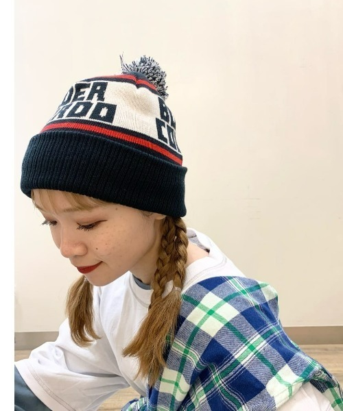 セール】【CAMP7】ロゴボンボンニットワッチ（ニットキャップ/ビーニー