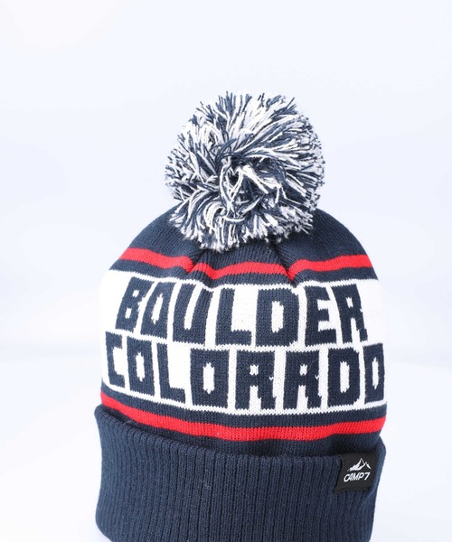 CAMP7（キャンプセブン）の「【CAMP7】ロゴボンボンニットワッチ（ニットキャップ/ビーニー・メンズ・ネイビー/ブラック・フリー）」の13枚目の写真