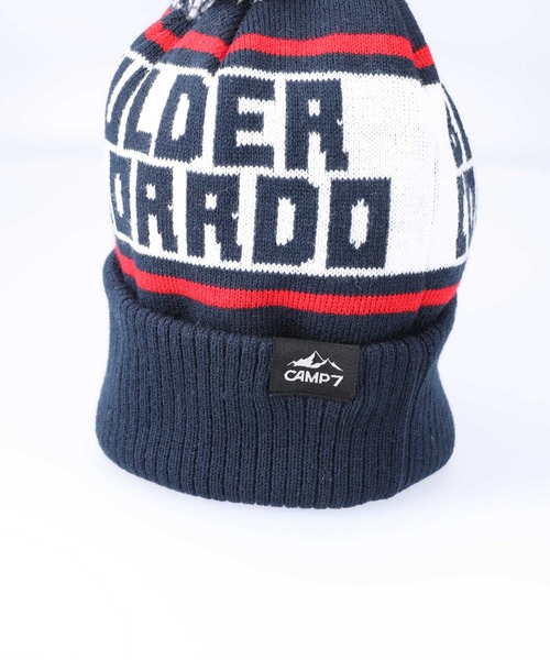 CAMP7（キャンプセブン）の「【CAMP7】ロゴボンボンニットワッチ（ニットキャップ/ビーニー・メンズ・ネイビー/ブラック・フリー）」の14枚目の写真