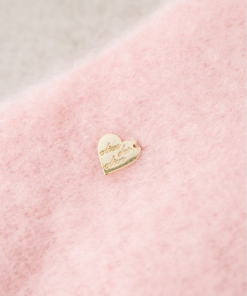 OLIVE des OLIVE（オリーブデオリーブ）の「ハートチャーム付きブークレマフラー　1032160010（マフラー・レディース・ピンク/ライトグレー/オフホワイト/ピンク系その他・FREE）」の10枚目の写真