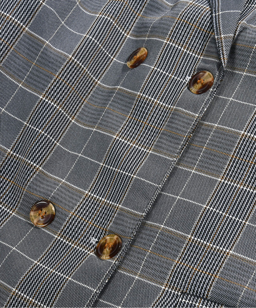 neos（ネオス）の「【neos -addictive design-】ルーズシルエット タータンチェック ダブル テーラード ジャケット（テーラードジャケット・メンズ・ベージュ/グレー・MEDIUM/X-LARGE/LARGE）」の21枚目の写真