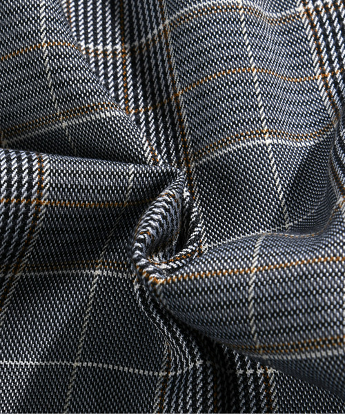 neos（ネオス）の「【neos -addictive design-】ルーズシルエット タータンチェック ダブル テーラード ジャケット（テーラードジャケット・メンズ・ベージュ/グレー・MEDIUM/X-LARGE/LARGE）」の6枚目の写真