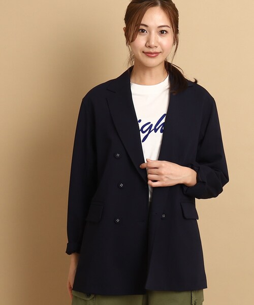 ブラウン ダブルブレスト テーラードジャケット ダブルブレストテーラードジャケットRANDA公式サイト