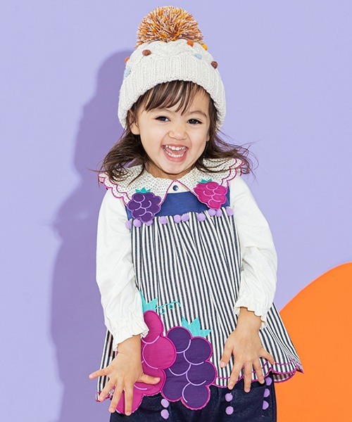 baby cheer（ベイビーチアー）の「ぶどう衿ブラウス（シャツ/ブラウス・キッズ・キナリ・120cm/90cm/110cm/80ｃｍ/100cm）」の6枚目の写真