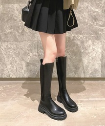 スリムフィットタンクロングブーツ
