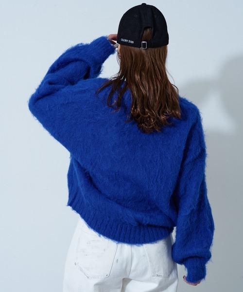 COLONY 2139（コロニートゥーワンスリーナイン）の「シャギークルーニットプルオーバー（ニット/セーター・レディース・オフホワイト/レッド/グレー/ブラック/ブラウン/ネイビー/ピンク/サンドベージュ/ブルー・FREE）」の15枚目の写真