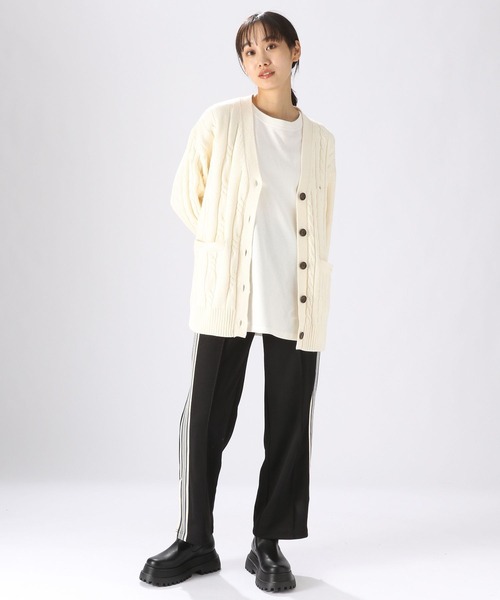 POLO BCS（ポロ ビーシーエス）の「【POLO BCS(ポロ・ビーシーエス)】コラボケーブルVカーディガン（カーディガン/ボレロ・レディース・アイボリー/レッド/ネイビー・FREE）」の17枚目の写真