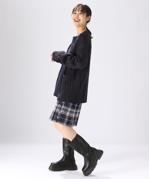 POLO BCS（ポロ ビーシーエス）の「【POLO BCS(ポロ・ビーシーエス)】コラボケーブルVカーディガン（カーディガン/ボレロ・レディース・アイボリー/レッド/ネイビー・FREE）」の18枚目の写真