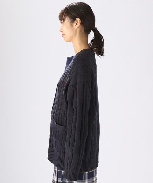 POLO BCS（ポロ ビーシーエス）の「【POLO BCS(ポロ・ビーシーエス)】コラボケーブルVカーディガン（カーディガン/ボレロ・レディース・アイボリー/レッド/ネイビー・FREE）」の20枚目の写真