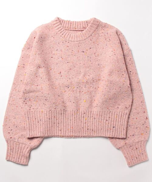 STYLEBLOCK(スタイルブロック)の「カラーネップクルーネックニットプルオーバー(ニット/セーター・レディース・ベージュ/ブルー/グレー/ブラック/ピンク・M)」の5枚目の写真