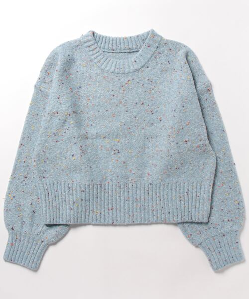 STYLEBLOCK(スタイルブロック)の「カラーネップクルーネックニットプルオーバー(ニット/セーター・レディース・ベージュ/ブルー/グレー/ブラック/ピンク・M)」の4枚目の写真